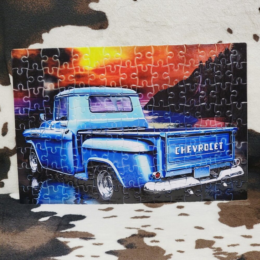 Old Truck Handmade Custom 120 Jigsaw Piece Puzzle